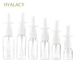 hyalacy nueva bomba nasal pulverizador nariz botellas de plástico vacías blanco salud recargable niebla embalaje médico