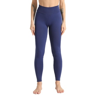 ✿Sv✥Pantalones de mujer, Color sólido elástico de cintura alta pantalones flacos pantalones de Yoga para el verano otoño, Royal