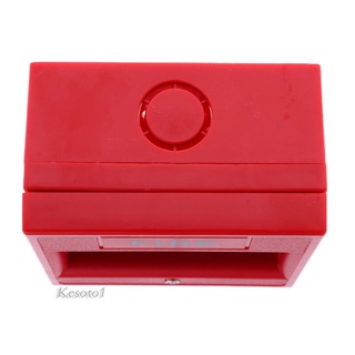 [KESOTO1] alarma de emergencia para puerta de emergencia, seguridad para el hogar, cristal, botón de alarma, color rojo (5)