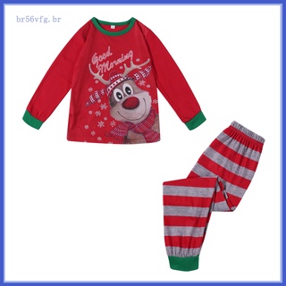 Conjunto De Pijama De dos piezas con estampado De padres E hijos navideños