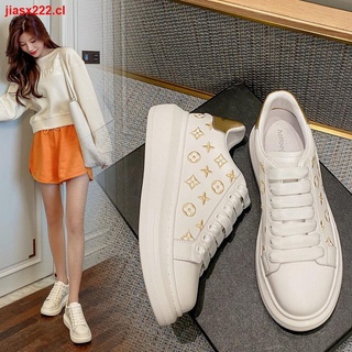 ☃▲┇Breathable sports white shoes women s 2020 summer new flat-bottomed students Korean version of the old shoes women s casual running shoes