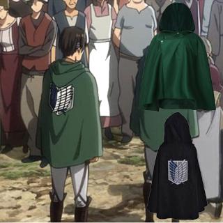 más el tamaño de ataque en titan disfraz capa japonés anime cosplay shingeki no kyojin sudadera con capucha eren levi mikasa capa scout legion abrigo