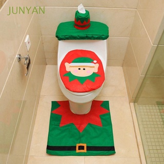 Junyan set De tres piezas Tapete Decorativo De navidad Para baño/regalo