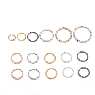 st.kunkka 100 unids / lote 8 10 15 18 20mm anillos de salto de oro plateado conectores de anillos divididos retorcidos redondos para joyería Diy para encontrar suministros para hacer