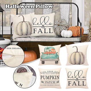 Trouvaille1_otoño decorativo funda de almohada calabaza decorativa hogar decorativa funda de almohada 35x35