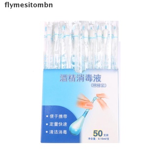 flybn 50pcs desechable médico 75% palo de alcohol desinfectante hisopo de algodón cuidado de emergencia. (6)