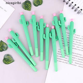 [j] 10 bolígrafos en forma de cactus, color negro, 0,5 mm, para escuela, hogar, oficina [caliente]