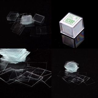 (lucky) 100 piezas de cristal micro cubierta slips 18x18mm - microscopio slide covers lantubn.cl