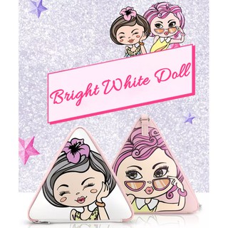 mary kay - bolsa de maquillaje para cosméticos, color blanco brillante, diseño de muñeca