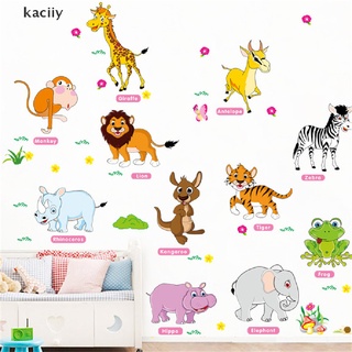 kaciiy jungle animals - pegatinas de pared para habitaciones para niños, decoración del hogar, póster de pared extraíble cl