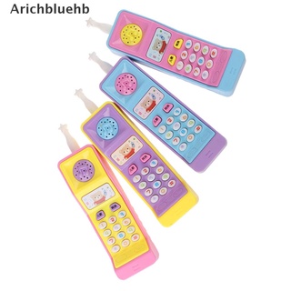 (arichbluehb) 1pc niños teléfono celular juguete máquina de aprendizaje de plástico eléctrico electrónico juguetes vocales en venta