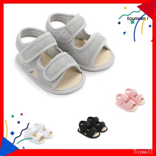 Toymall verano Unisex bebé transpirable antideslizante sandalias suela suave mágica cinta plana zapatos