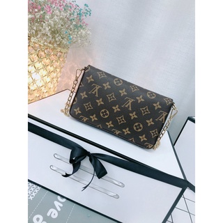 2021 Louis Vuitton LV Three-in-one old flower shoulder bag chain bag mobile phone bag wallet (5)