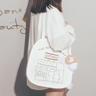 Bolso de lona lindo japonés para mujer, bolso de hombro de dibujos animados de gran capacidad, estilo Harajuku, bolso de mano portátil suave para estudiantes y niñas