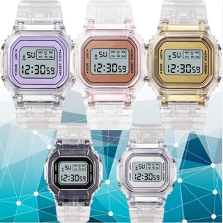 Multifuncional Led reloj cuadrado electrónico deportes casual simple moda reloj despertador par relojes