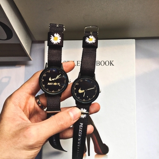 Daisy reloj ins gd el mismo párrafo simple cinturón de lona 31 mm muñeca negro pantalla parejas reloj para hombres