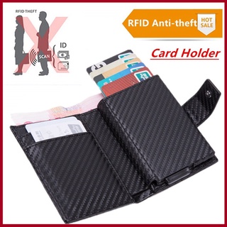 nuevo antirrobo titular de la tarjeta de crédito smart wallet bloqueo rfid smart wallet dompet