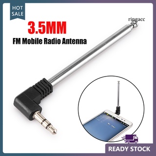 Rgm Mini Antena De radio Fm Telescópica Portátil De 3.5 mm Para Celular/coche