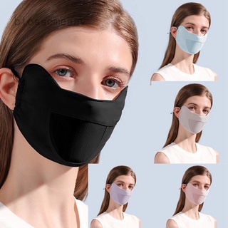 [listo Stock] máscara de seda de hielo protector solar de verano, máscara facial antiultravioleta, máscara facial transpirable