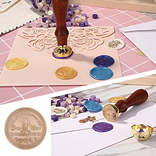 sello de madera retro sello de cera sellador de cera reemplazar cabeza de cobre hobby decoración herramienta (6)