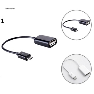 RA USB 2.0 A Hembra Micro B Macho Convertidor OTG Cable Adaptador Para Samsung HTC