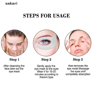 [sakari] máscara de ojos de colágeno parches de ojos eliminar arrugas antienvejecimiento cuidado de los ojos línea fina [sakari]
