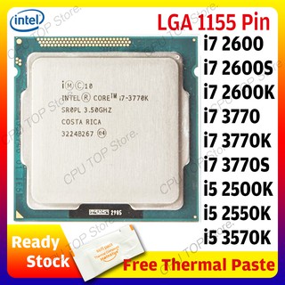 ⚡️procesador de CPU Intel i7 2600 2600S 2600K 3770 3770K 3770S i5 2500K 2550K 3570K Quad-core LGA 1155