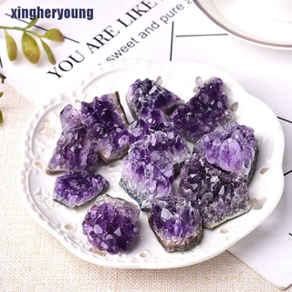 Xybr 1 pza Cristal/cuero De cuarzo Ametista Natural curativo/piedra púrpura súper Cristal