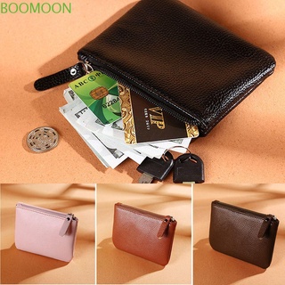 Boomoon/soporte De tarjetas De Crédito minimalistas mate para dinero/billetera De cuero PU/billetera/Multicolor