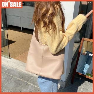✆Bag women new trendy ins port style large capacity fashion soft surface casual all-match one-shoulder armpit bucket bag