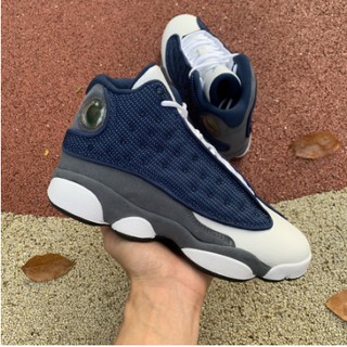 venta caliente nike air jordan 13 aj13 retro blanco azul gris zapatos de baloncesto