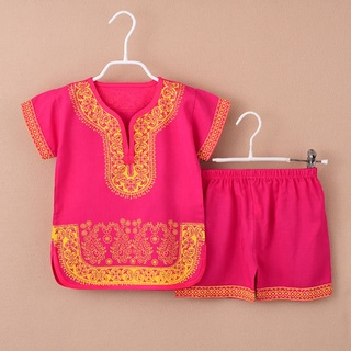 2020 verano bebé niños niñas Tang traje de algodón de manga corta doble botonadura estilo chino estilo nacional conjunto de tela de seda (6)