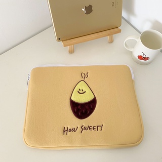 Sweet Potato moda portátil forro bolsa iPad Protect mangas 15 13 11 pulgadas portátil maletín mangas diseñador lindo mujeres Macbook caso