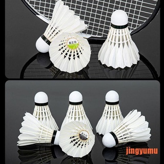 【jingy】3/6/12pcs Badminton Duck Feather Shuttlecock Durable Badminton Ball Train (5)