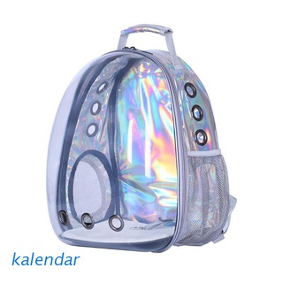 KALEN Holographic Breathable Astronaut Pet Cat Dog Puppy Carrier Outdoor Travel Bag Space Capsule Backpack