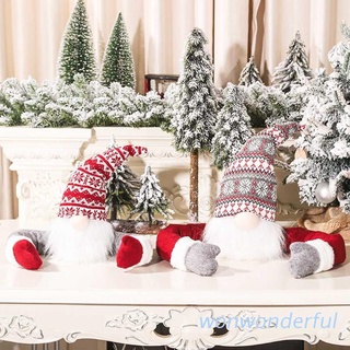 Wow navidad sueco Tomte cortina hebilla Santa sujetador hebillas de felpa Gnome muñeca árbol de navidad decoración para ventana vacaciones decoración del hogar