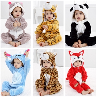 bebé azul stitch sudadera con capucha mameluco panda franela trajes cosplay pijamas (1)