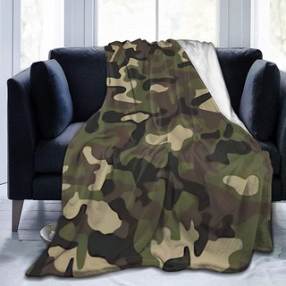 Abstract Camouflage Fleece Blanket Ultra-Soft Micro for Couch Or Bed Warm Throw Blanket All Season Sofa Blanket (60" x50")