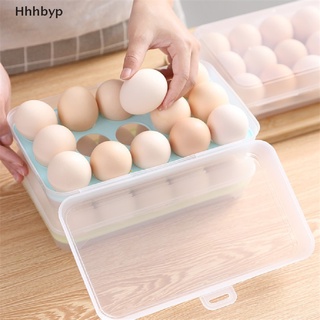 hyp> caja de almacenamiento de huevos transparente contenedor de almacenamiento de alimentos refrigerador caso de alimentos caja de plástico bien (6)