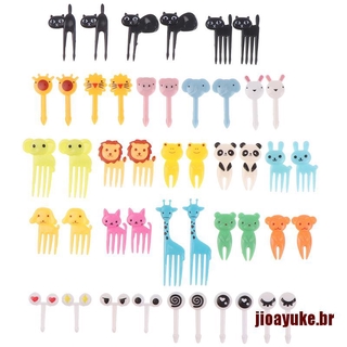 Jioayuke 6/10 piezas/paquete De Palitos De dibujos animados para niños/postres/lonchera/pecera Bento