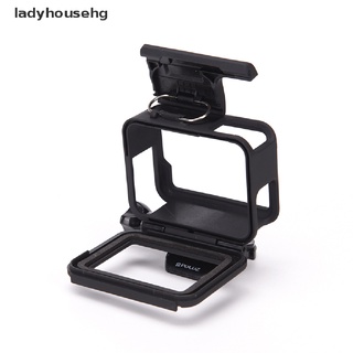 ladyhousehg nuevo para gopro hero 5 marco protector caso camcorder carcasa carcasa negro cámara venta caliente (3)