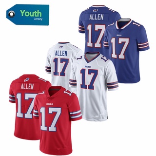 Bill's Kids' Buffalo Bills #17 Josh Allen Youth Embroidered Olive Jersey H713