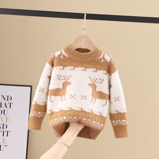 Ropa de los niños suéter de bebé visón Pullover niños y mediados de