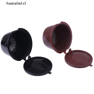 [hamaliel] 5 pzs cápsulas de café crema reutilizables filtros de capuchino compatibles con nescafe [cl]