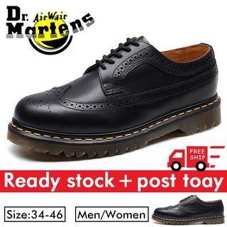 Hombre inglaterra Dr.Martens Martin zapatos Bullock cuero Real herramientas zapatos 3989
