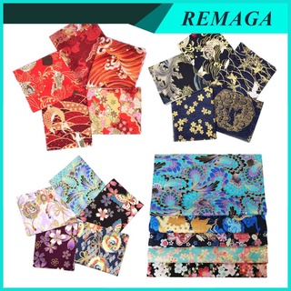 [remaga] 20 pzs tela De algodón Para Costura repostería comprimida paquetes De tela Floral japonesa retazos