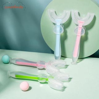 [caliente] Cepillo De dientes Para niños 360 grados Material Baby U Forma Para cepillo De dientes