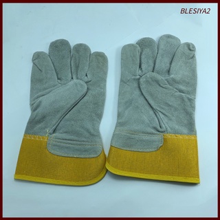 Brblesiya2 guantes De trabajo De cuero De cuero Para Soldador De trabajo con cerradura De seguridad