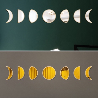 Espejo De pared De Acrílico Decorativo con espejo De Eclipse Befo y Acrílico Para decoración De habitación/habitación/luna (8)
