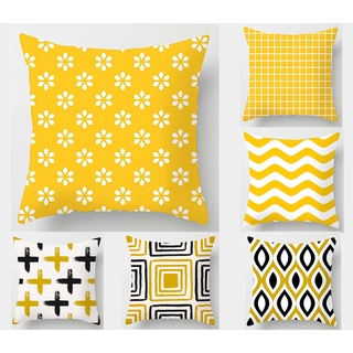 40×40,45×45,50×50,60×60, funda de almohada amarilla, funda de almohada de decoración del hogar cuadrada, fundas de cojín de sofá.